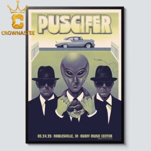 Puscifer Ruoff Music Center 2025 Noblesville May 24th Home Decor Poster Canvas
