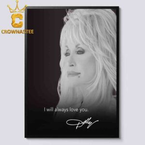 RIP Dolly Parton Death 1946 2026 I Will Always Love You Signature Home Decor Poster Canvas