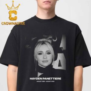RIP Hayden Panettiere Death 1989 2026 Actress Heroes And Nashville Shows Classic T-Shirt
