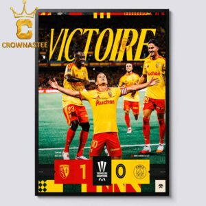 Racing Club De Lens 2026 Vainqueurs Coupe De France Super Cup Champions Victoire Home Decor Poster Canvas