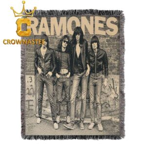Ramones Hollywood 2026 50th Anniversary Tribute August 30th Hooded Fleece Woven Blanket Tapestry