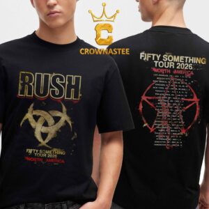 Rush 2026 Fifty Something Tour Dates Stage Logo Two Sided T-Shirt