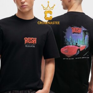 Rush Brooklyn Event Madison Square Garden New York 2026 Tour Two Sided T-Shirt