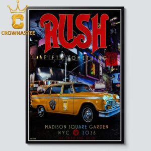 Rush Madison Square Garden NYC Taxi Event 2026 Fifty Something Tour Home Decor Poster Canvas