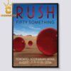 Rush Toronto 2026 Scotiabank Arena Ontario August 7 9 11 13 Tour Home Decor Poster Canvas