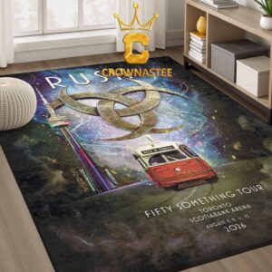 Rush Toronto 2026 Scotiabank Arena Ontario August Fifty Something Tour Home Decor Rug Carpet