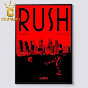 Rush Xfinity Mobile Arena 2026 Tour Philadelphia PA August 21 Home Decor Poster Canvas