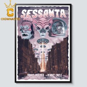 Sessanta 2 Philadelphia 2025 TD Pavillion At The Mann Center Primus Puscifer A Perfect Circle Home Decor Poster Canvas