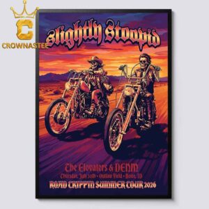 Slightly Stoopid Outlaw Field 2026 Boise ID July 30th Road Trippin Summer Tour Home Decor Poster Canvas