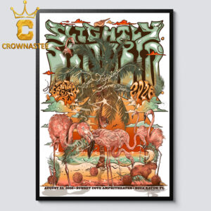 Slightly Stoopid Sunset Cove Amphitheater 2026 Boca Raton Florida August 22nd Home Decor Poster Canvas