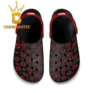 Spiderman Head Marvel Logo Crocs Clogs