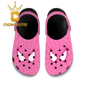Spiderman Pink Marvel Crocs Clogs