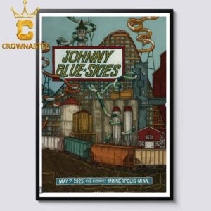 Sturgill Simpson aka Johnny Blue Sky The Armory 2025 Minneapolis MN May 7th Home Decor Poster Canvas