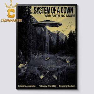 System Of A Down Suncorp Stadium 2027 Brisbane Australia February 1st Home Decor Poster Canvas