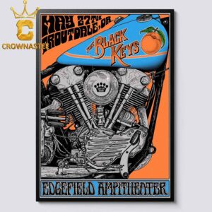 The Black Keys Edgefield Amphitheater 2026 Troutdale OR May 27th Home Decor Poster Canvas