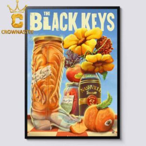 The Black Keys The Pinnacle 2026 Nashville TN August 6th 7th Home Decor Poster Canvas