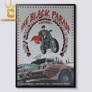 The Black Parade Comerica Park 2026 Tour Detroit MI August 21st Home Decor Poster Canvas