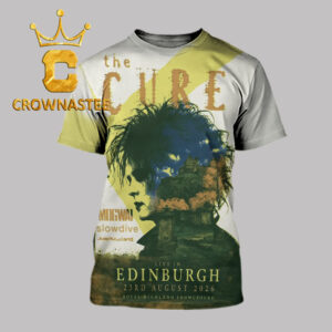 The Cure Edinburgh 2026 Scotland Royal Highland Centre Royal Highland Showgrounds August 23rd All Over Print T-Shirt