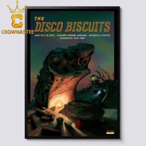 The Disco Biscuits Camp Home Again Bearsville Theater 2025 Woodstock NY June 18th 19th Home Decor Poster Canvas