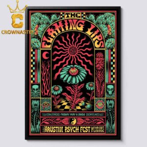 The Flaming Lips Austin Psych Fest 2026 May 9th Home Decor Poster Canvas