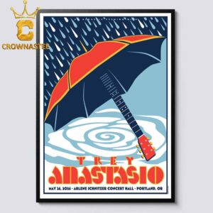 Trey Anastasio Arlene Schnitzer Concert Hall 2026 Portland OR May 26th Home Decor Poster Canvas