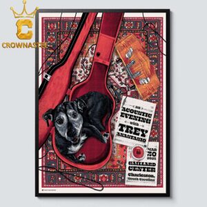 Trey Anastasio Gaillard Center 2025 Charleston SC March 30th Home Decor Poster Canvas