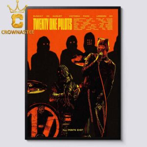 Twenty One Pilots All Points East Festival 2026 Victoria Park London UK August 30th Home Decor Poster Canvas