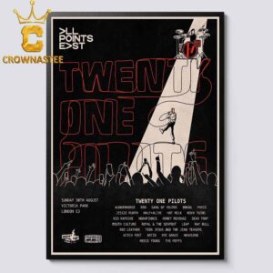 Twenty One Pilots Victoria Park 2026 London UK August 30th Home Decor Poster Canvas