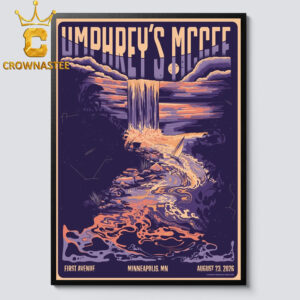Umphrey’s McGee First Avenue 2026 Minneapolis Minnesota August 23rd Home Decor Poster Canvas
