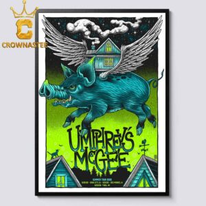 Umphrey’s McGee Iowa City Des Moines IA Yuba WI 2026 August 22nd Home Decor Poster Canvas