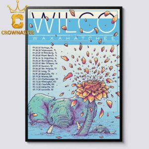 Wilco 2025 Spring Tour Dates Home Decor Poster Canvas