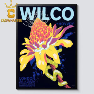 Wilco Eventim Apollo 2026 Hammersmith London August 20th Home Decor Poster Canvas