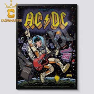 ACDC NRG Stadium 2026 Tour Houston TX August 31st Home Decor Poster Canvas