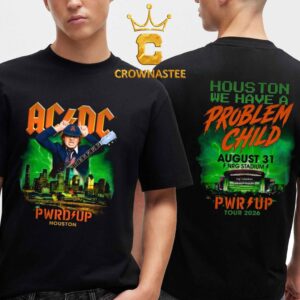 ACDC NRG Stadium 2026 Tour Houston TX August 31st Two Sided T-Shirt