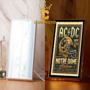 ACDC Notre Dame Stadium 2026 Tour South Bend IN September 4th Poster Mirror Night Light Decor