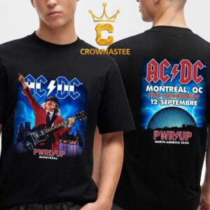 ACDC Parc Jean Drapeau 2026 Tour Montreal QC September 12th Two Sided T-Shirt