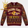 Adidas Arizona State Sun Devils Helmet Christmas Ugly Sweater Adidas Arizona State Sun Devils Helmet Christmas Ugly Sweater