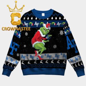 Air Force Falcons Grinch Stole Logo Christmas Ugly Sweater