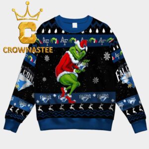 Air Force Falcons Grinch Stole Logo Eagles Christmas Ugly Sweater