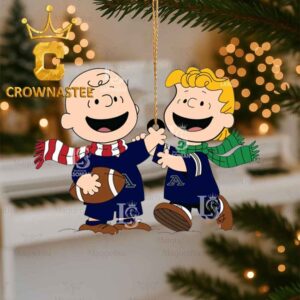 Akron Zips Charlie Brown & Linus Football Christmas Ornament
