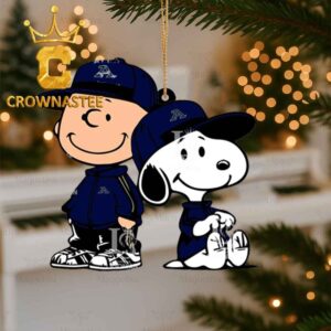 Akron Zips Charlie Brown Snoopy Christmas Tree Decor Ornament