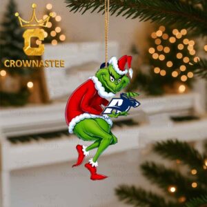 Akron Zips Grinch Stole Football Logo Christmas Tree Decor Ornament