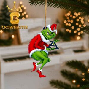 Akron Zips Grinch Stole Logo Christmas Tree Decor Ornament