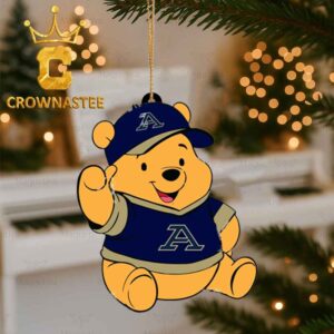 Akron Zips Pooh Bear Christmas Tree Decor Ornament