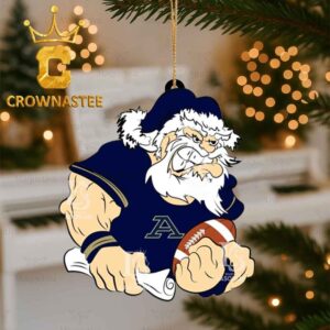 Akron Zips Santa Claus Angry Run Christmas Ornament