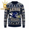 Akron Zips Snoopy With Heart Christmas Ugly Sweater