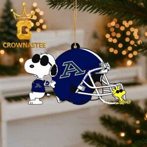 Akron Zips Snoopy Sport Helmet Christmas Ornament