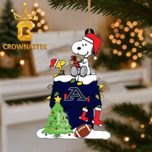 Akron Zips Snoopy Sport NCAA Football Christmas Ornament