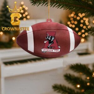 Alabama Crimson Tide Football Old Logo Christmas Tree Decor Ornament