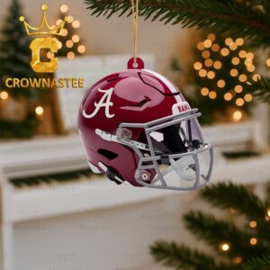 Alabama Crimson Tide Helmet Football Christmas Tree Decor Ornament
